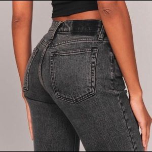 Abercrombie | distressed gray jeans